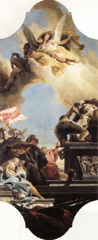 Giovanni Battista Tiepolo Erection of a Statue to an Emperor China oil painting art